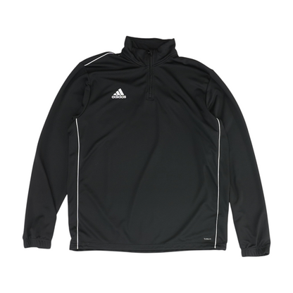 Black Solid 1/4 Zip Pullover