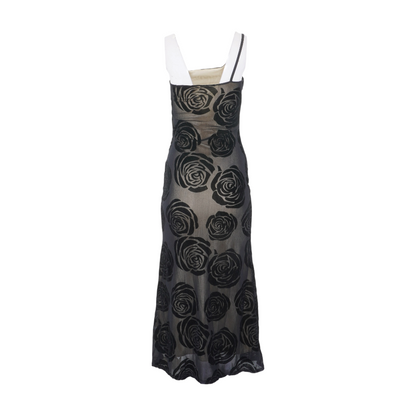 Black Floral Maxi Dress