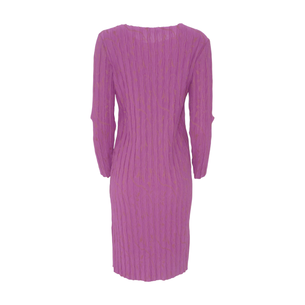 Pink Print Midi Dress