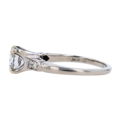 1 1/4 ctw 14K White Gold Diamond Engagement Ring