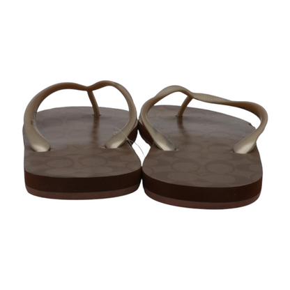 Gold Flip-Flop Sandals