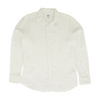 White Solid Long Sleeve Button Down
