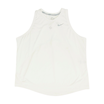 White Solid Active Tank