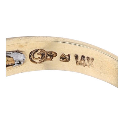 14K Two-Tone Gold Diamond Band