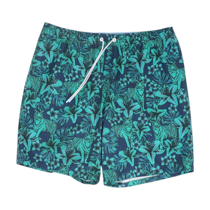 Green Graphic Swim Bottom