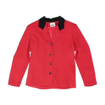 Red Solid Blazer