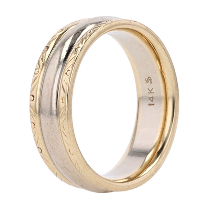 14K Yellow Gold Band Ring