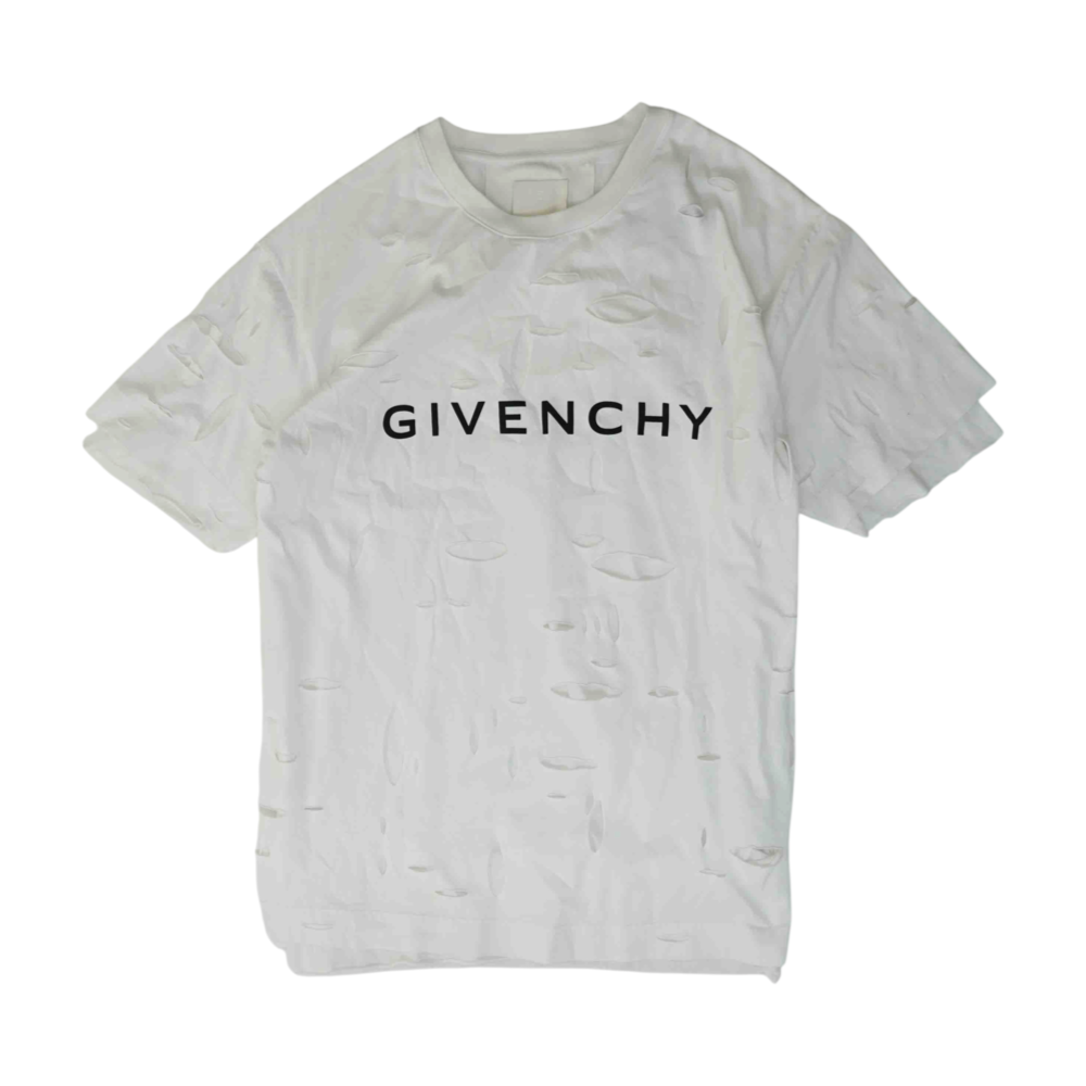 Givenchy White Solid T-Shirt – Image 1