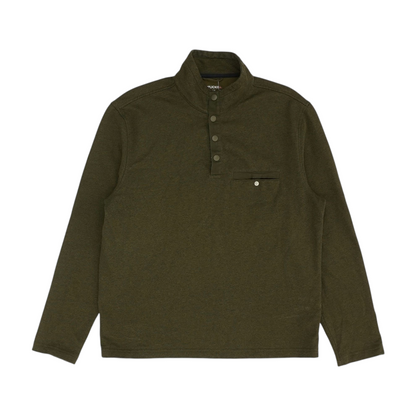 Green Solid 1/4 Zip Pullover