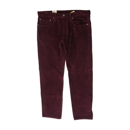 Burgundy Tapered Pants
