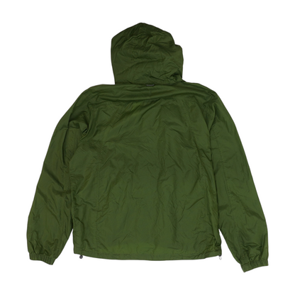 Green Solid Rain Jacket