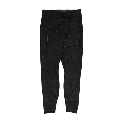 Black Polka Dot Active Leggings