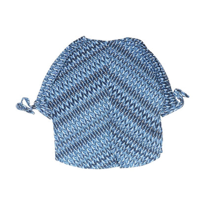 Blue Graphic Blouse