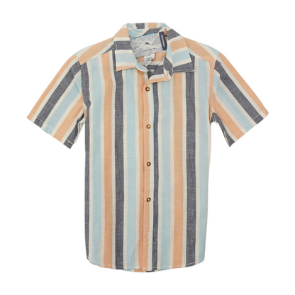 Multi Striped Short Sleeve Button Down
