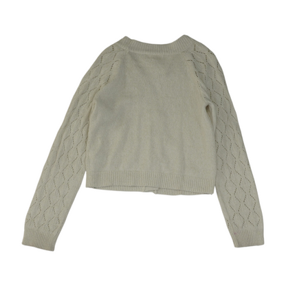 White Cardigan Sweater