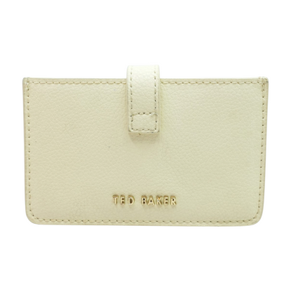 Beige Card Case Wallet
