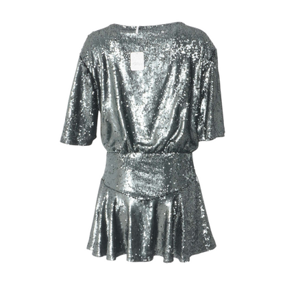Silver Mini Dress
