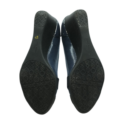 Navy Wedge Heels