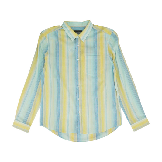 Yellow Striped Long Sleeve Button Down
