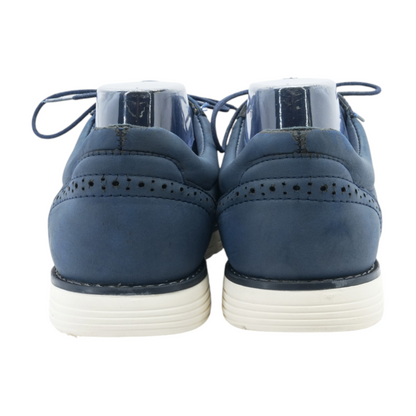 Navy Lace-Up Dress Shoes