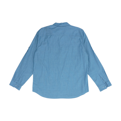 Blue Check Long Sleeve Button Down