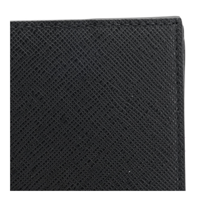 Black Sartorial Passport Holder