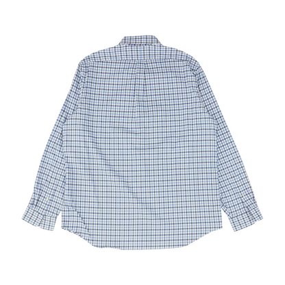 Blue Check Long Sleeve Button Down