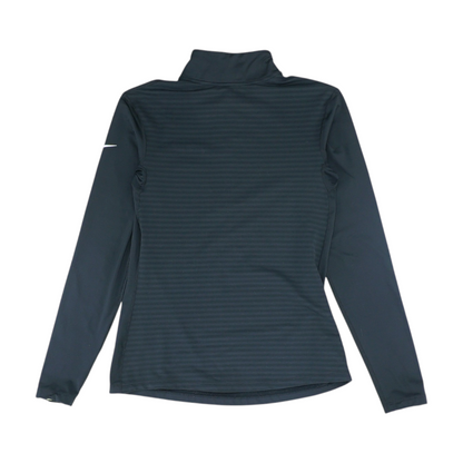 Black Solid 1/4 Zip Pullover