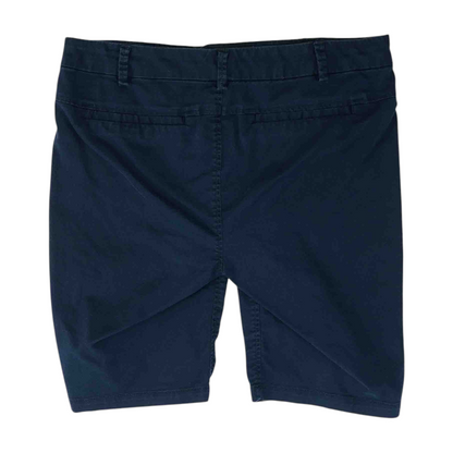 Navy Solid Casual Shorts
