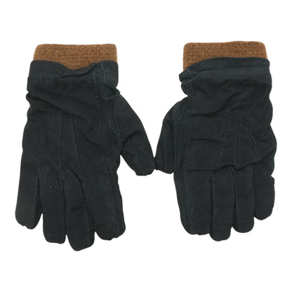Two Tone Suede and Cashmere Gloves