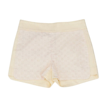 Peach Solid Chino Shorts