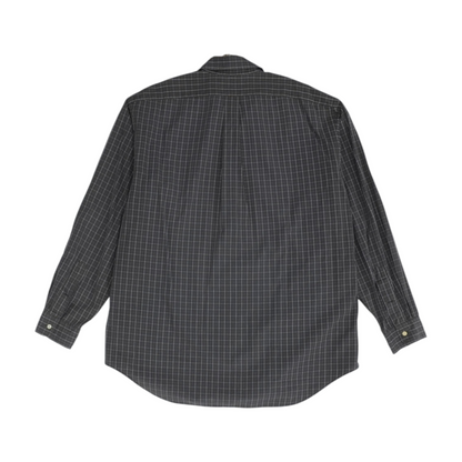 Brown Tall Plaid Long Sleeve Button Down