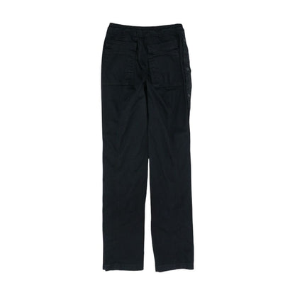 Black Solid Casual Pants