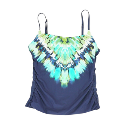 Navy Tie-Dye Swim Top