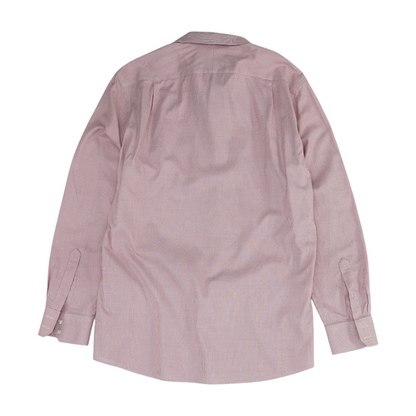 Red Abstract Long Sleeve Button Down