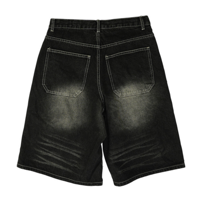 Black Denim Shorts