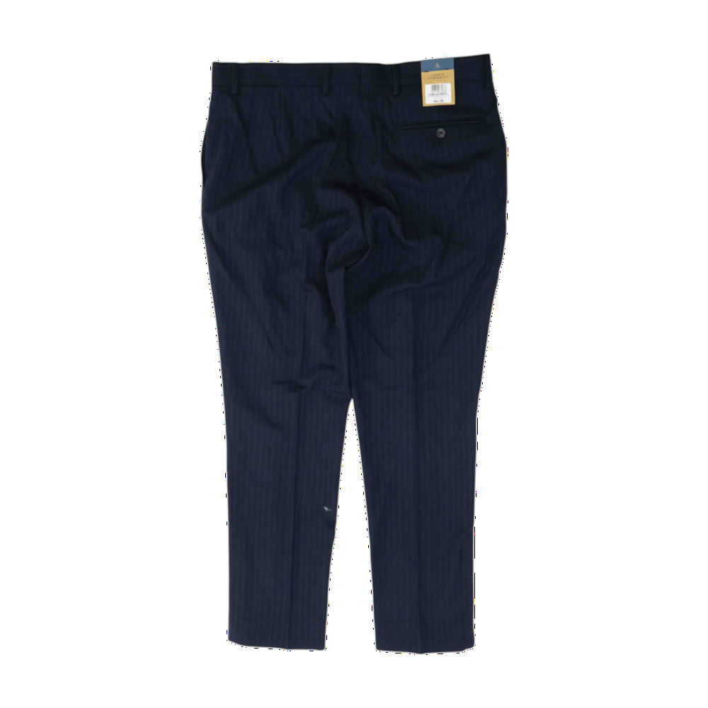 Navy Striped Slim Pants