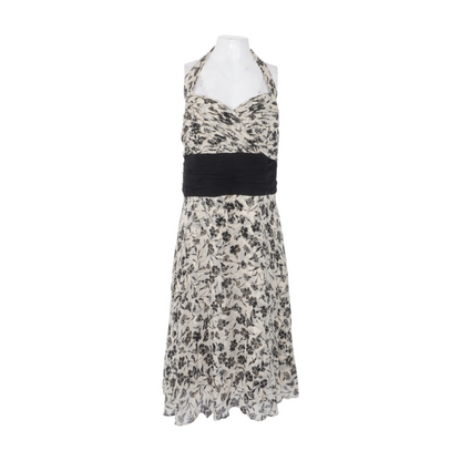Cream Plus Size Floral Midi Dress