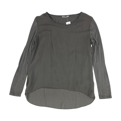 Gray Solid Crewneck T-Shirt