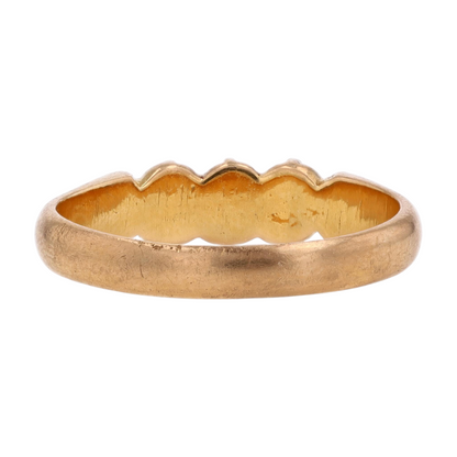 14K Yellow Gold Diamond Band Ring