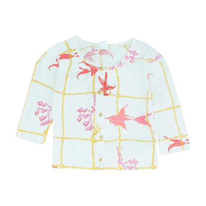 Beige Abstract Blouse