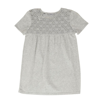 Gray Solid Knit Top
