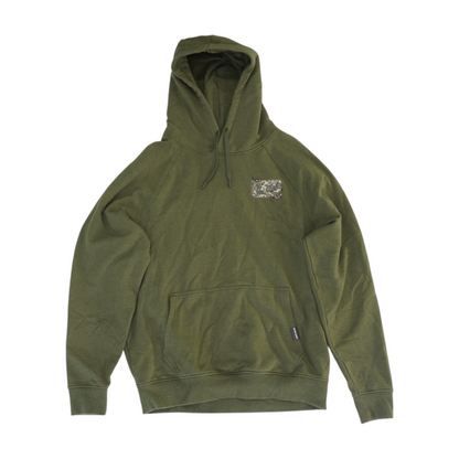 Green Solid Hoodie Pullover