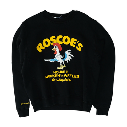 Black Solid Sweatshirt Pullover