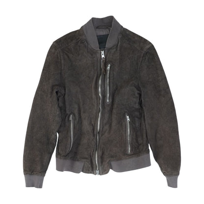 Kemble Suede Brown Bomber Jacket