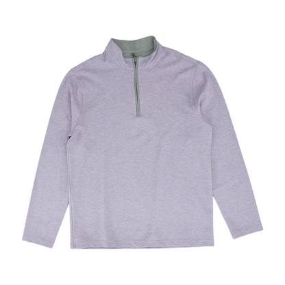 Purple Solid 1/4 Zip Pullover