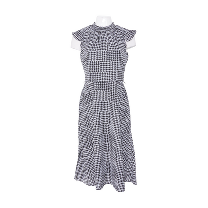 Black Print Midi Dress