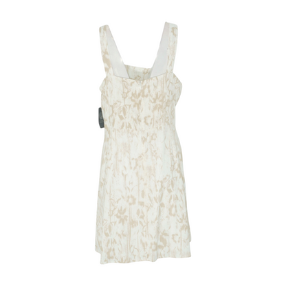 White Print Midi Dress