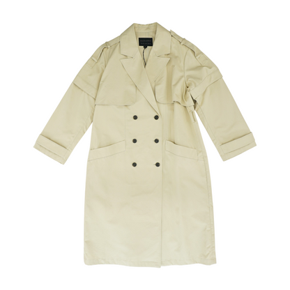 Beige Solid Coat