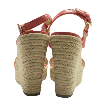 Coral Wedged Sandals